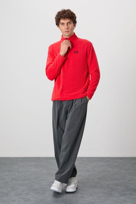Herren-Fleece-Half-Zip-Sweatshirt - Image 4