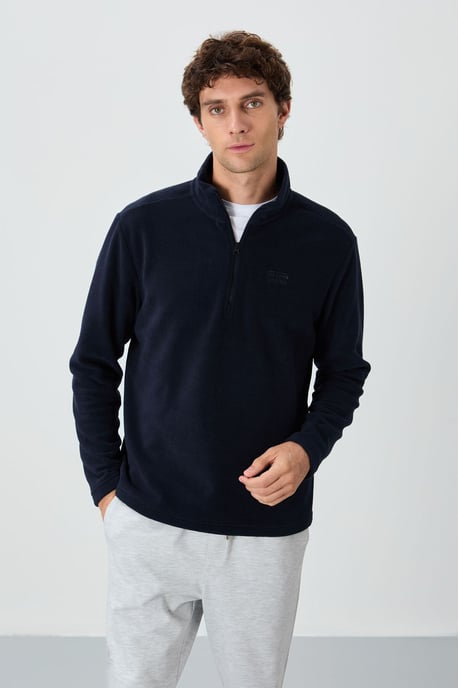 Herren-Fleece-Half-Zip-Sweatshirt - Image 5