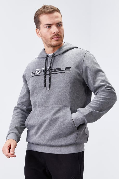 Herren Kapuzensweatshirt mit Druck und Tasche - Image 3