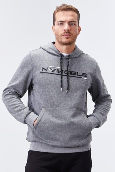 Herren Kapuzensweatshirt mit Druck und Tasche - Image 5