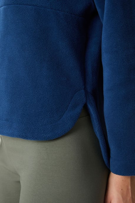 Übergroßer Plüsch-Halbknoten-Hoodie - Image 4
