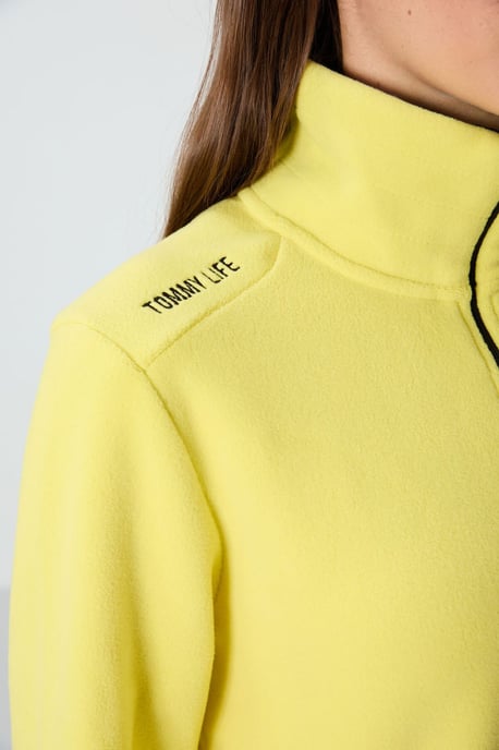 Damen Plüsch Zip-Front Sweatshirt - Image 5