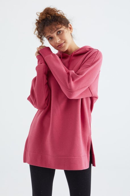 Übergrößiger Kapuzenpullover mit Tasche - Image 3