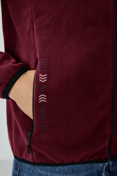 Herren Plüsch Reißverschluss Sweatshirt - Image 4
