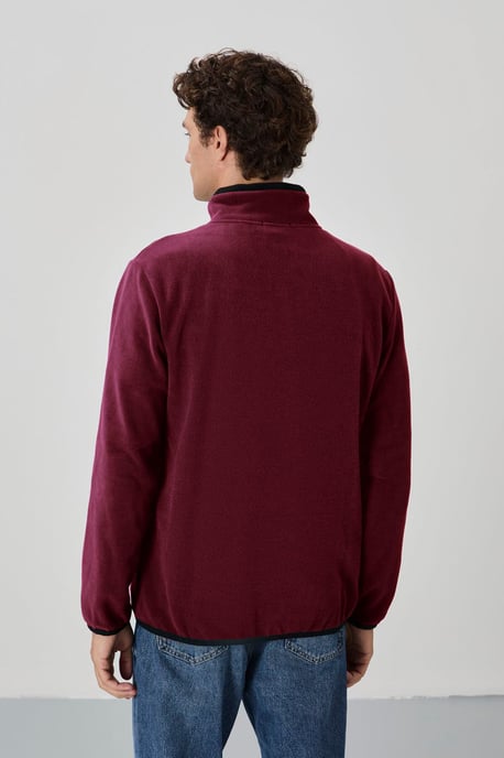 Herren Plüsch Reißverschluss Sweatshirt - Image 5