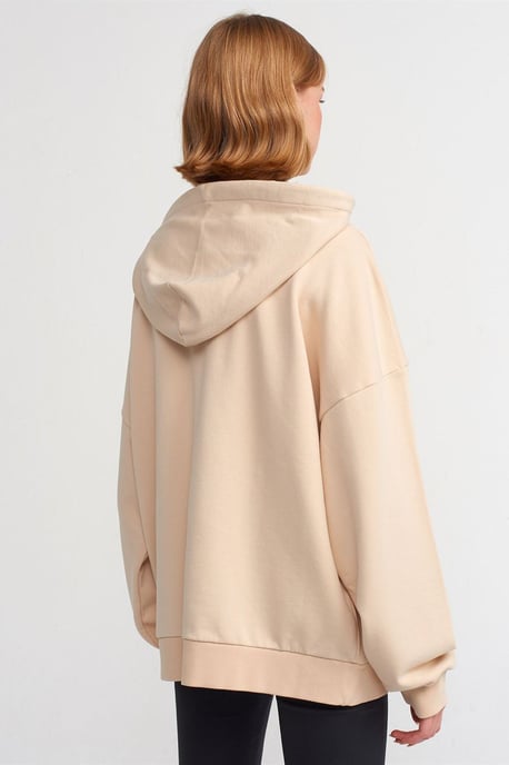 Oversized Baumwollkapuzensweatshirt - Image 2