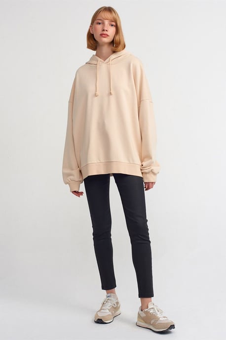 Oversized Baumwollkapuzensweatshirt - Image 4