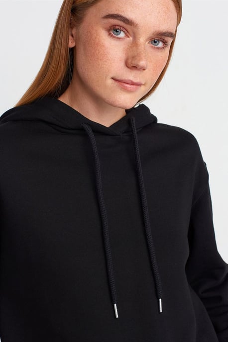 Oversized Baumwoll-Zipp-Front Kapuzenpullover - Image 4