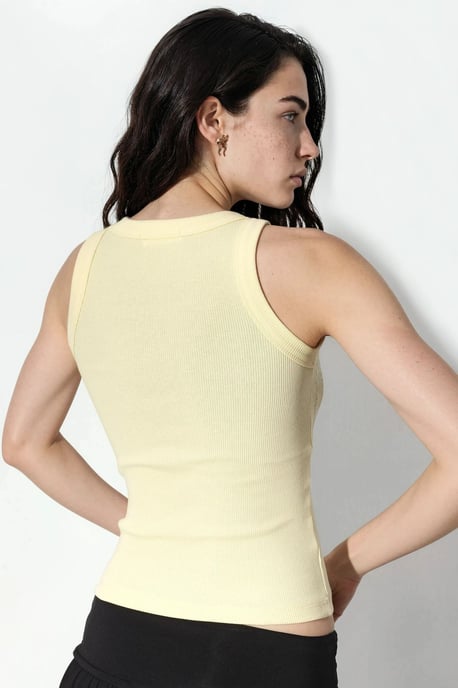 Pailletten U-Ausschnitt ärmelloses Tanktop - Image 3