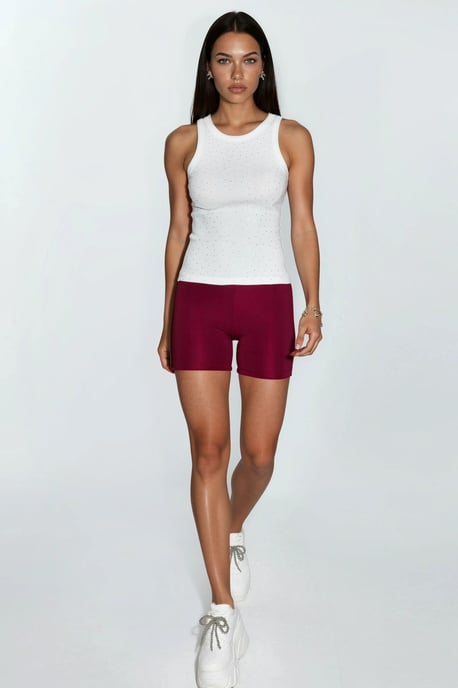 Tailliertes Crew-Neck Pailletten-Top - Image 4