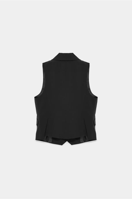 Damen Weste mit Schalkragen aus Webstoff - Image 6