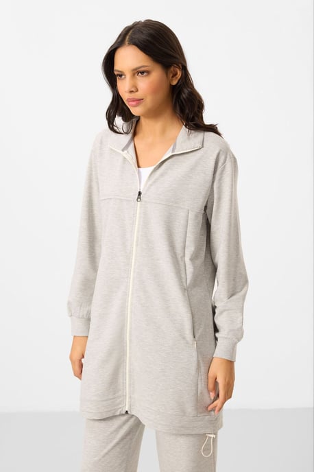 Damen Baumwollmischung Sweatshirt und Weite-Hosen Set - Image 5