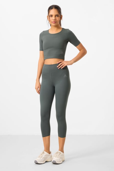 Damen Baumwoll Slim-Fit Aktives Set - Image 2