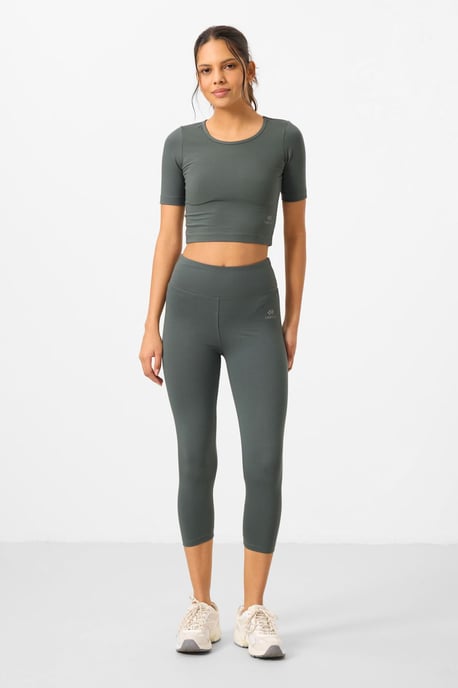 Damen Baumwoll Slim-Fit Aktives Set - Image 4