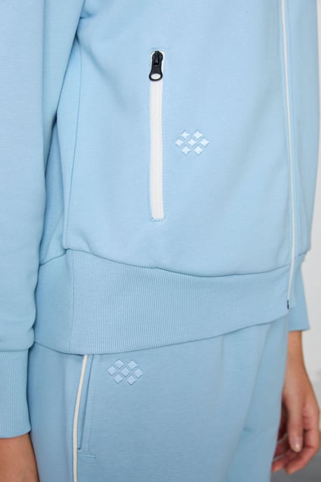 Oversized Sweatshirt mit Reißverschlusskragen und Jogginghose Set - Image 6