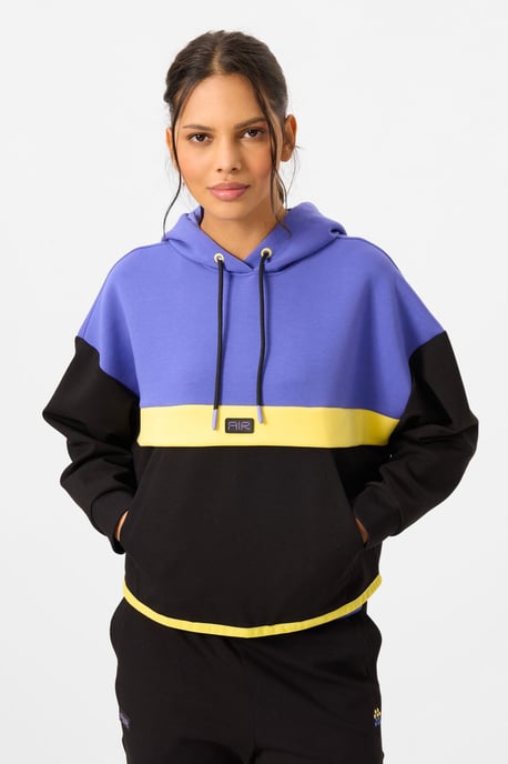 Farbblockiertes Kapuzen-Sweatshirt- und Hosen-Set - Image 2