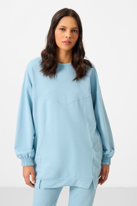 Oversized Fleece Sweatshirt und Hose Set - Image 2