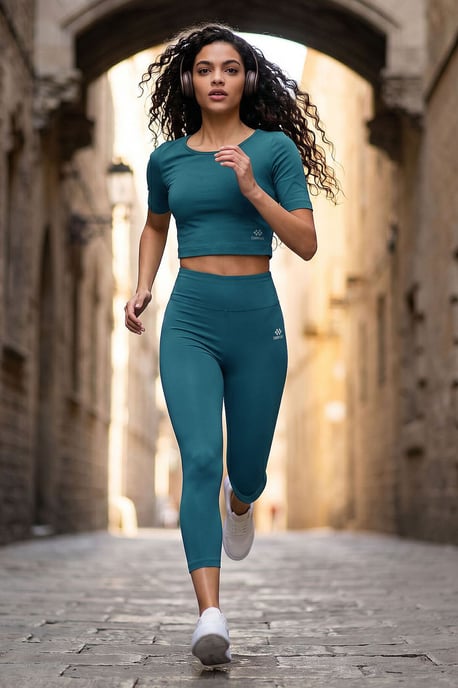 Damen Baumwoll Slim-Fit Aktivset - Image 1