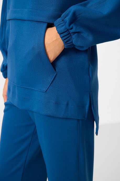 Oversized Kapuzenpullover und weit geschnittene Hosen Set - Image 4