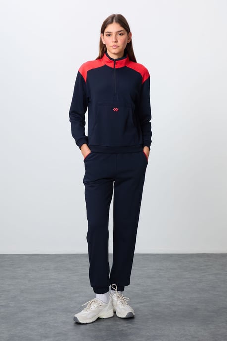 Fleece-Trainingsanzug-Set mit Farbblockierung - Image 1