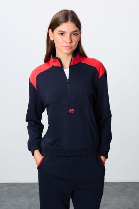 Fleece-Trainingsanzug-Set mit Farbblockierung - Image 2