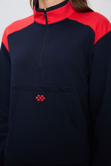 Fleece-Trainingsanzug-Set mit Farbblockierung - Image 4