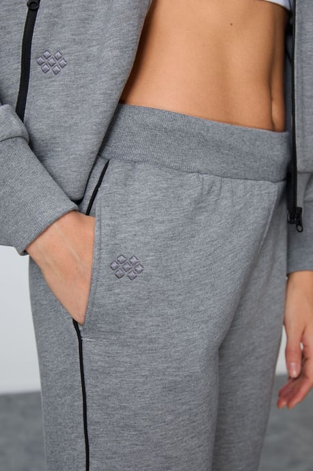 Oversized Zip-Kragen Sweatshirt und Pant Set - Image 6