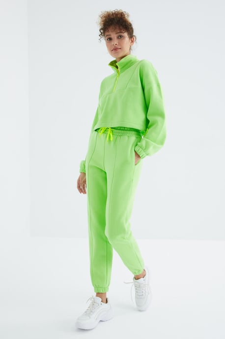 Übergroßer Fleece-Sweatshirt- und Hosenanzug - Image 3
