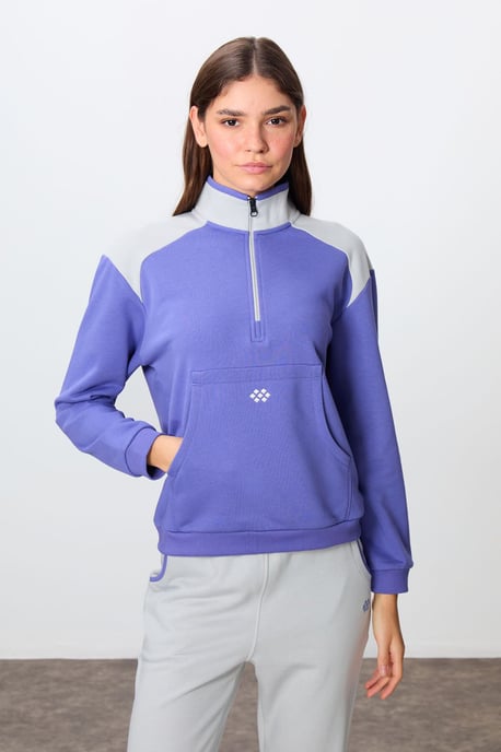Fleece-Trainingsanzug-Set mit Farbblocking - Image 2