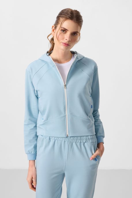 Übergrößen Kapuzen-Zip-Sweatshirt- und Hosen-Set - Image 2