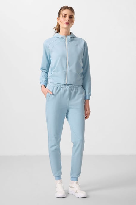 Übergrößen Kapuzen-Zip-Sweatshirt- und Hosen-Set - Image 4