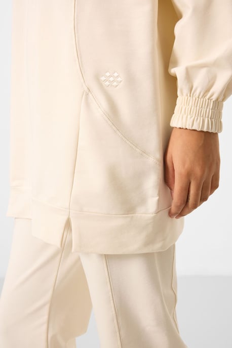 Oversized Fleece Sweatshirt und Hosen-Set - Image 4