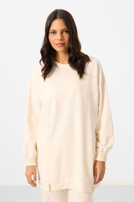 Oversized Fleece Sweatshirt und Hosen-Set - Image 5