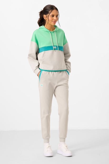 Farbig abgesetztes Kapuzensweatshirt- und Hosen-Set - Image 2