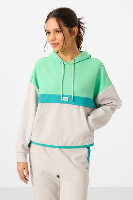Farbig abgesetztes Kapuzensweatshirt- und Hosen-Set - Image 5