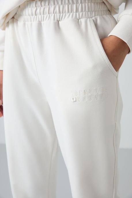 Oversized Sweatshirt und Hose mit elastischem Bund Set - Image 6