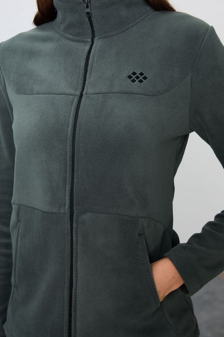 Damen Langarm Reißverschluss Trainingsanzug Set - Image 6
