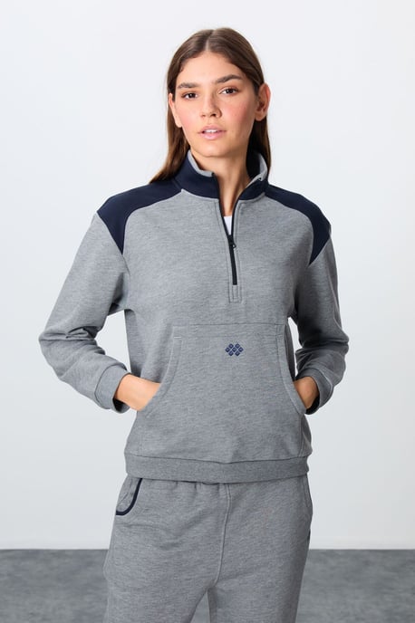 Fleece-Trainingsanzug-Set mit Farbblockierung - Image 2