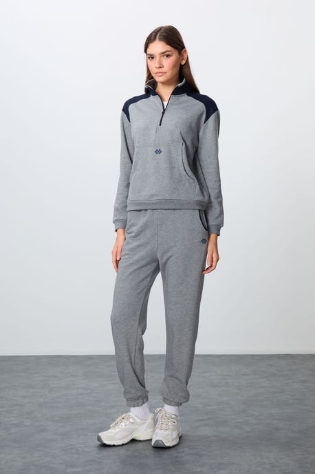 Fleece-Trainingsanzug-Set mit Farbblockierung - Image 5