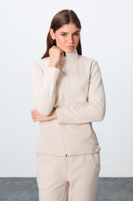 Damen-Langarm-Zipper-Trainingsanzug-Set - Image 2