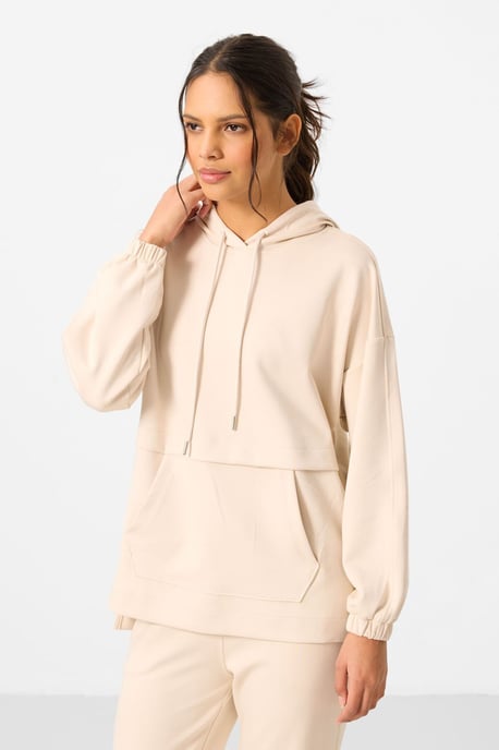 Übergrößen Kapuzenpullover und Hose mit weitem Bein Set - Image 2