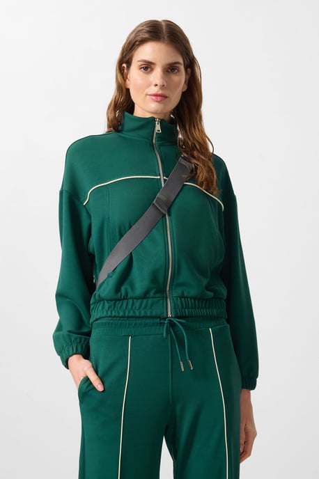 Oversized Zip-Kragen Trainingsanzug-Set - Image 2