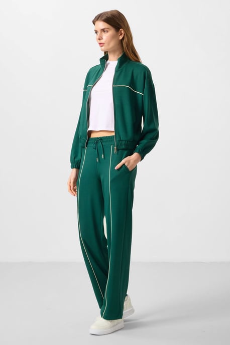 Oversized Zip-Kragen Trainingsanzug-Set - Image 5