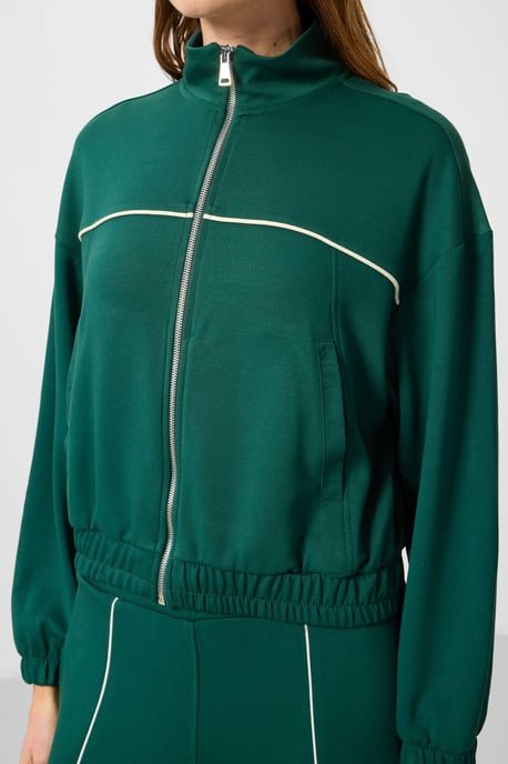 Oversized Zip-Kragen Trainingsanzug-Set - Image 6