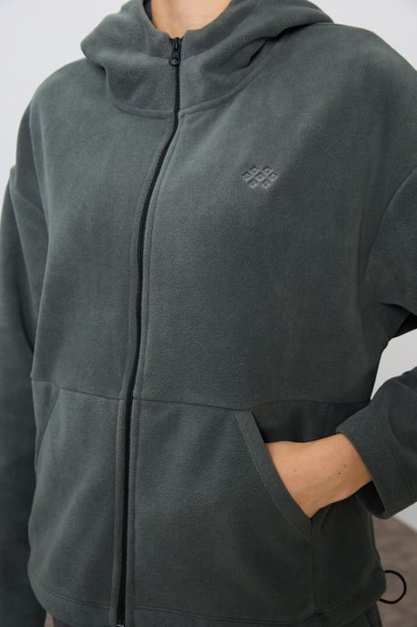 Oversized Kapuzenpullover mit Reißverschluss und Jogginganzug-Set - Image 4