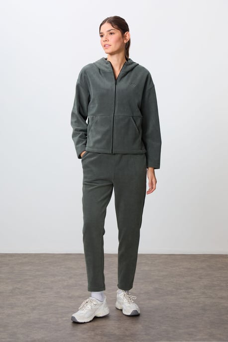 Oversized Kapuzenpullover mit Reißverschluss und Jogginganzug-Set - Image 5