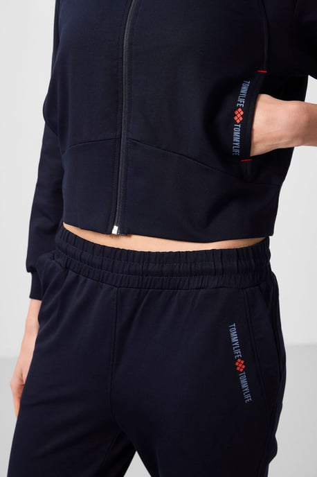 Oversized Kapuzenzipper Sweatshirt und Hose Set - Image 4