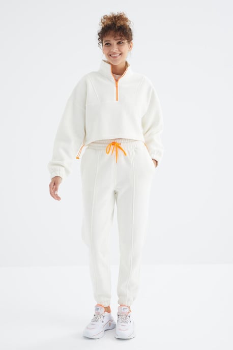 Oversized Fleece Sweatshirt und Hose Set - Image 1