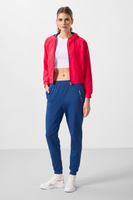 Oversized Kapuzenzip-Sweatshirt und Hosen-Set - Image 1