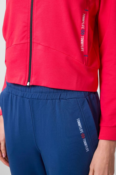 Oversized Kapuzenzip-Sweatshirt und Hosen-Set - Image 4